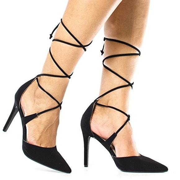 Forever 21 Shoes - High heel tie up heels